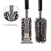 Coralov Grill Brush and Scraper, BBQ Brush for Grill 3-IN-1 18’’ Stainless Steel Bristles Triple Scrubber Barbecue Grill Cleaning Brush for Weber Gas/Charcoal Grilling Grates