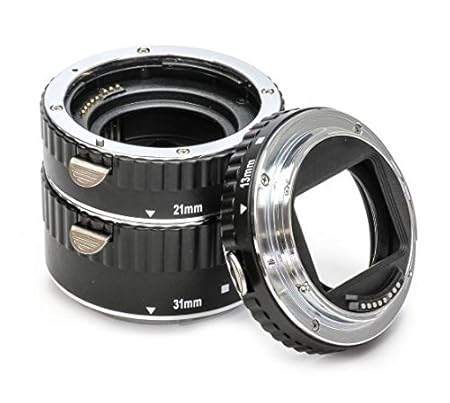 Automatik Zwischenringe 3-teilig 31mm, 21mm & 13mm für Makrofotographie passend zu Canon EF / EF-S