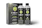 HEX Dual Action Gear Wash Set - Contains Two Bottles - One Clean and One Protect - 12 Ounce Bottles