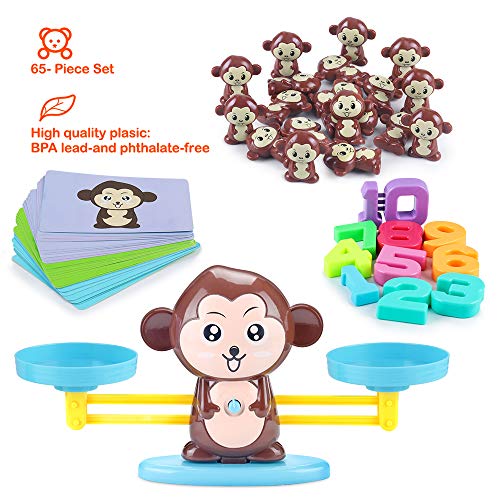 CENOVE Educational Toys Monkey Balance Math Game for Girls & Boys Children's Gift Stem Toys Learning for Ages 3+ - Thumbnail 2