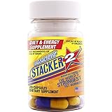 Stacker 2 Ephedra Free Fat Burner (2)20ct. Bottles 40 Capsules Total
