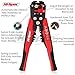 Hi-Spec Automatic Wire and Cable Stripper, Crimper & Cutter. 3 in 1 Multifunction and Self-Adjusting Pliers Tool for All Home and Car Electrics Wiring