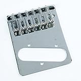 (B97) Replacement Tele Telecaster Guitar bridge ,6-Saddle Modern Style ,Chrome