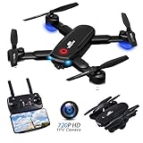 RCtown R10 Foldable FPV Drone with Camera 720P for Adults, WiFi FPV Live Video RC Quadcopter with Altitude Hold, Follow Me, Gesture Photography