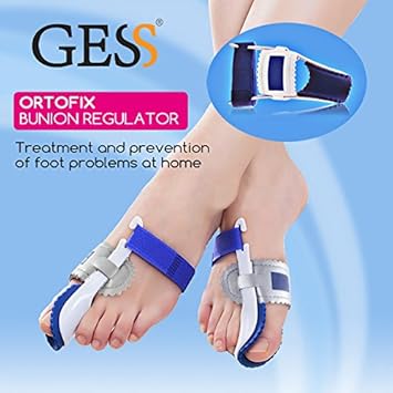 GESS ® Hallux valgus Orthofix Schiene für den Schlaf und Ruhephasen, zur Vorbeugung, Therapie, Bunion aus Kunstoff mit weiche