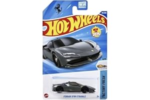 Hot Wheels Ferrari SF90 Stradale [Noir/Gris foncé) Factory Fresh 5/5, 191/250, Véhicule moulé sous pression à l'échelle 1:64