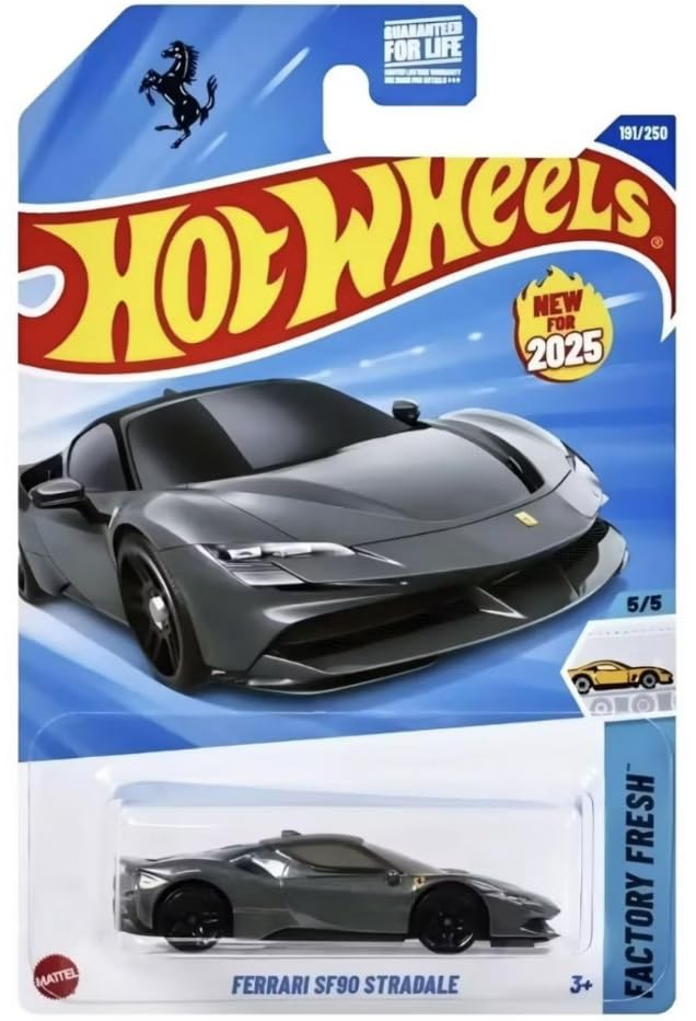 Hot Wheels Ferrari SF90 Stradale [Black/Dark Gray] Factory 1:64