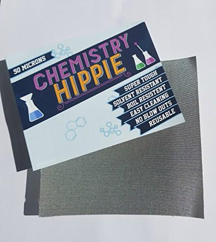 Chemistry Hippie | 6-pack Essential Oil Concentrate Filter | Ultra Strong 5x5 Inch Sheets | Micron Screens (50 micron stainless steel)