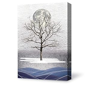 Canvas Wall Art for Living Room,Bedroom Home Artwork Paintings Quiet Forest Ready to Hang - 12x18 inches