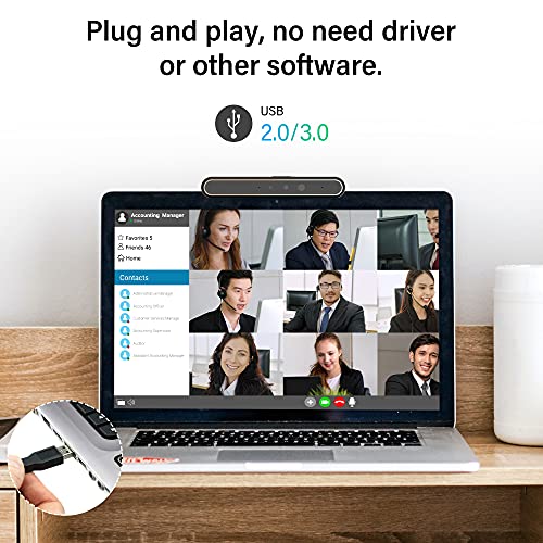 IPTNIC cam, Windows Hello Face Recognition cam for Instant Login