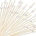 Blulu 200 Pack Cocktail Picks Fancy Toothpicks for Appetizers 4.7 Inch Pearl Cocktail Skewers for Drink Bamboo Flavored Stick Charcuterie Fruit Food Accessories Birthday Wedding Party Decor