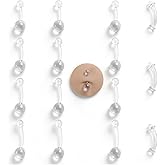 14G Clear Flexible Piercing retainers for surgery – 10mm/12mm/14mm/16mm Retainers for Sports, Work, Pregnancy – Hypoallergenic Invisible Navel Pregnancy Belly Ring to Prevent piercing Hole Closure.