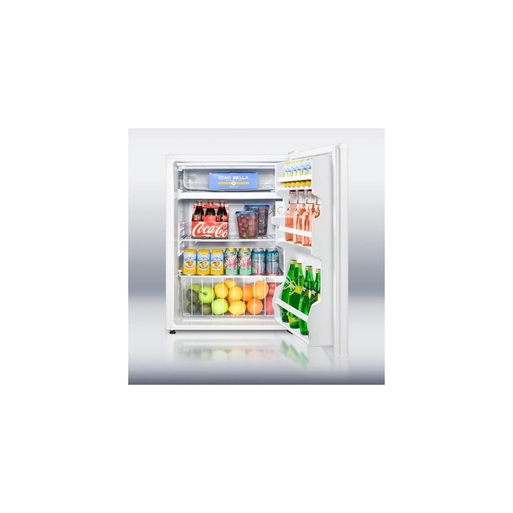 Summit CT70J 24" Compact RefrigeratorFreezer with with 6 cu.ft. Capacity Adjustable Thermostat