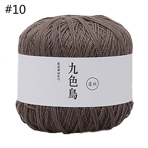 Yeahii 50g Silk Cotton Milk Crochet Yarn Baby Hand-Knitted Warm Soft Knitting Thread for Hand Knitting Supplies Knitting a Sweater - Thumbnail 2