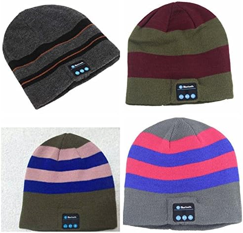 Little Butterfly Soft and Warm Hat Wireless Beanie with Bluetooth Smart Cap Speaker Micro Headphone (Black/Desert Tan)