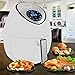 ZENY 1500W Electric Air Fryer w/Touch Screen Control 3.7QT, 7 Presets, w/Recipes & CookBook (White)