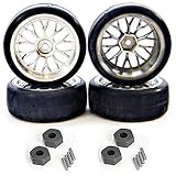 Traxxas Nitro 4-Tec 3.3 FOUR PROTRAX WHEELS, MEDIUM COMPOUND TIRES & 12mm HEX