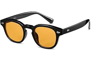 Gtand Unisex Vintage Retro Round Style Tinted Sunglasses For Men Women Fashion Circle Sun Glasses 46mm