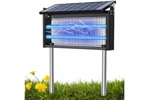 ZRLKM 17.7 * 9.8 * 7.1in Bug Zapper Outdoor - Mosquito Repellent Outdoor Patio,Solar Bug Zapper Indoor,Waterproof Portable Fly Zapper,High Powered 4500V Mosquito Zappers Killer for Home,Patio,Camping