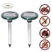 Wonninek Mole Repeller Ultrasonic Solar Snake Gopher Repeller Mice Rats Rodent for Lawn Garden Yards 2 Pcs