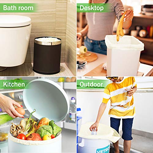 Compostable Trash Bags, 5 Gallon, 20L, Extra Thick,Biodegradable