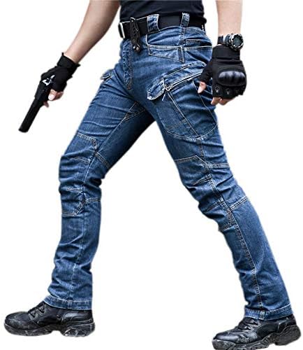 デニム風サバゲパンツ タクティカルジーパン 定価 超ストレッチ ワークマン 多機能パンツ スリムタイプ