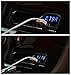 Car Charger - JEBSENS - 4in1 3.1A Fast Dual USB Car Phone Charger, Voltage Meter Monitor USB Car Charger for Smartphone with Blue LED Voltage Amps and Internal Temperature(Fahrenheit) Display - 15W