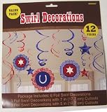 Western Swirls and Danglers Party Decoration