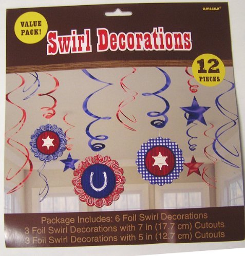 Western Swirls and Danglers Party Decoration