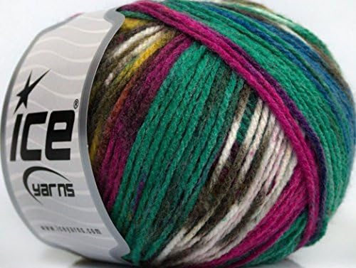 Lot of 8 Skeins Ice Yarns YARNS Misc Sale White Teal Maroon Brown