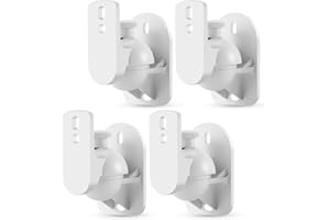 TNP Universal Satellite Speaker Wall Mount Bracket Ceiling Mount Clamp with Adjustable Swivel and Tilt Angle Rotation for Sur