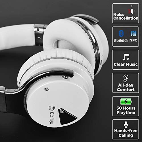 COWIN E7 Active Noise Cancelling Bluetooth Headphones with Microphone  Wireless Headphones Over Ear, 30H Playti