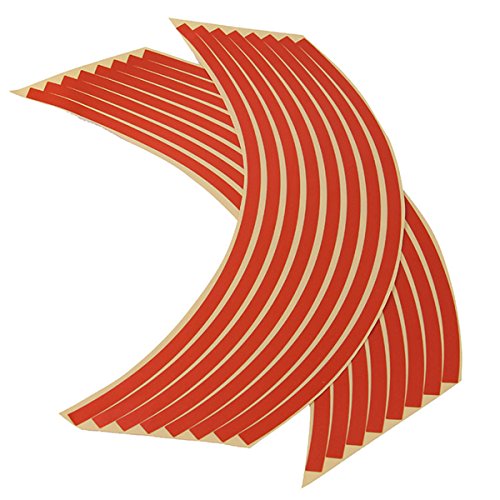 Possbay Motorcycle Car Reflective Tape Stickers Decal Wheel Tire Rim Stripe for 17"-19" 10"-12"