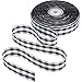 Tatuo 50 Yards Gingham Ribbon Wide Ribbon Taffeta Plaid Ribbon