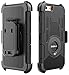 iPhone 6s Plus Case, iPhone 6s Plus Holster case, SGM (TM) Hybrid Combo Armor Protective Defender Case with Kickstand + Belt Clip Holster For Apple iPhone 6S Plus / iPhone 6 Plus (Black)
