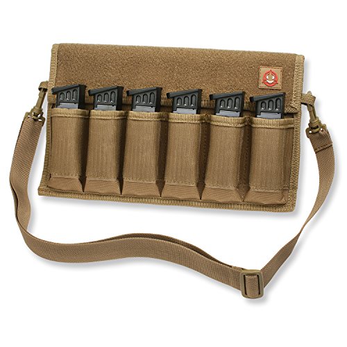 Orca Tactical Gun Pistol Magazine Storage Pouch 12 Single and 6 Double Stack Ammo Mag Holder (Pouch Only) (Black) - Thumbnail 3