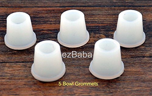 White silicone rubber hookah bowl grommets for MYA and other Bowls (5)
