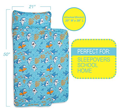 Kids Nap Mat With Removable Pillow Soft Lightweight Mats