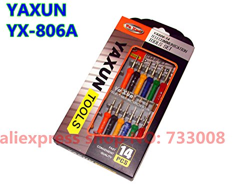 Click Here to See More Images free shipping yaxun 806A 12 tips mobile phone DIY TOOL repair opening screwdriver set ,tool set for iphone,ipad ,Samsung nokia