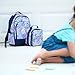 Sophie Paisley Pink Blue 2 Piece Polyester Zippered Backpack & Lunch Box Bag Set