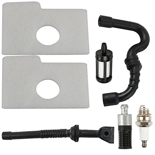 Panari Air Filter Fuel Filter Fuel Line Oil Line Spark Plug for Stihl MS180 MS170 017 018 Chainsaw