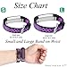 Geak Fitbit Alta Bands and Fitbit Alta HR Bands, Sports Replacement Accessory Wristband with Secure Watch Buckle,Small,Black with Purple