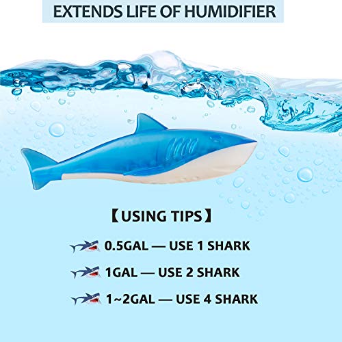 LIFVEAN Humidifier Tank Cleaner Fish Shark Fit Ultrasonic Evaporative