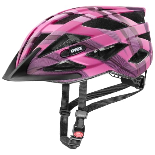 uvex air Wing cc - Leichter Fahrradhelm für Damen und Herren - individuelle Größenanpassung - Plum-pink matt - 56-60 cm