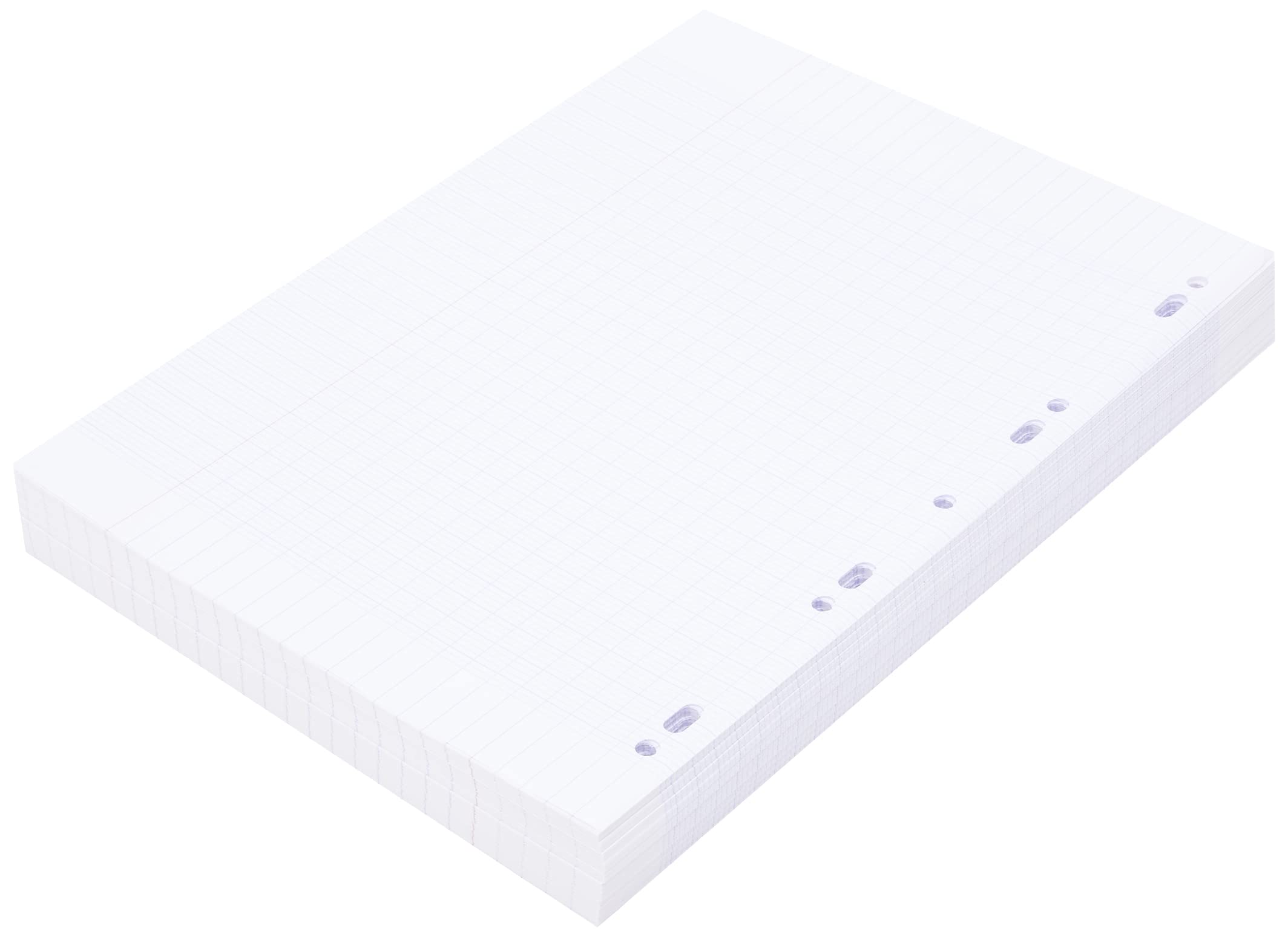 Clairefontaine 11791C - One Pack of Perforated Loose-leaf Wallet - Dimensions: A4 21 x 29.7 cm - 500 Seyes Ruled Pages - White Paper 90 g - Reusable Wallet