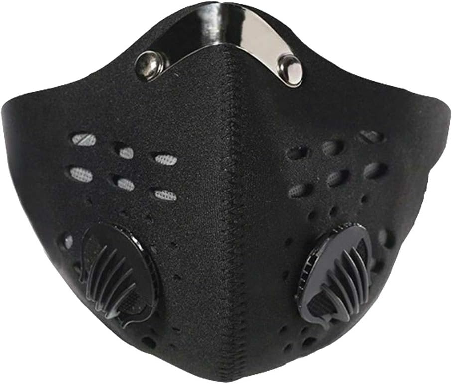 Yumfr Half Face Mask Bicycle Training Filter Carbon Fiber Bicycle Dust Cover Cycling Mask Summer Sports Dustproof Riding Mask