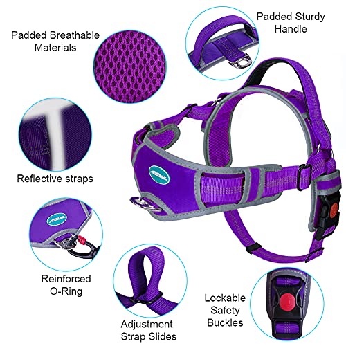 ThinkPet Dog Vest Halter Harness No Pull Dog Harness with Handle for