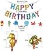 72Pcs Tropical Fish Party Decorations Under The Sea Party Supplies Fishes Hanging Swirl Happy Birthday Banner Ocean Animals Balloons Cupcake Toppers Ocean Theme Birthday Decor for Kids Boys