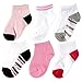 6-Pack No-Show Striped Socks