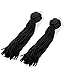 Jstyle 2 Pairs Dangle Earrings for Women Girls Drop Earrings Tassel Ball BW